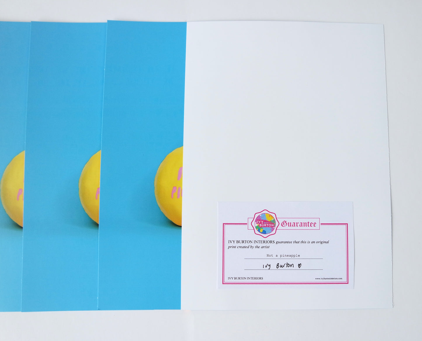 I wish I was a pineapple unframed print (signed)