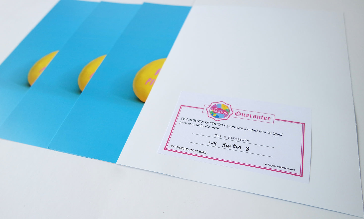 I wish I was a pineapple unframed print (signed)