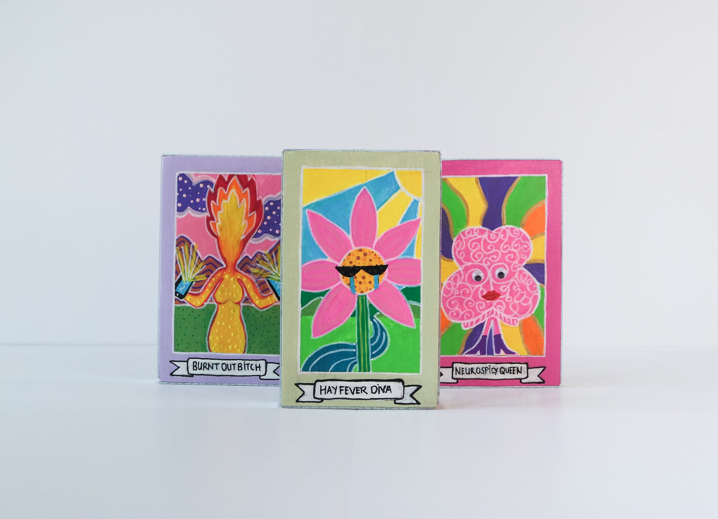 Tarot card style mini artworks