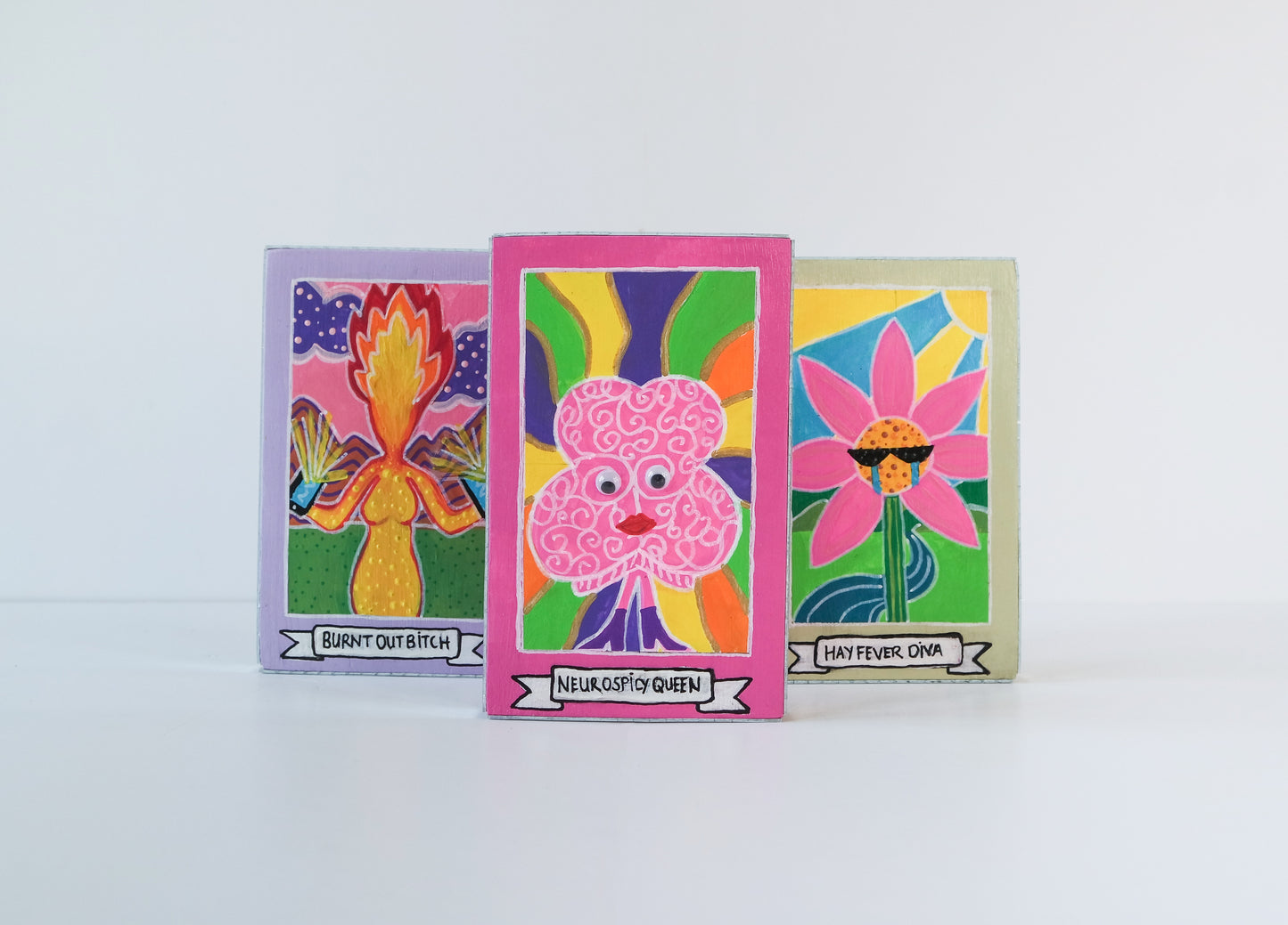 Tarot card style mini artworks