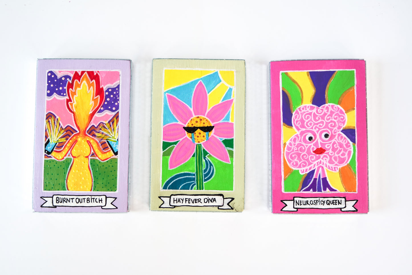 Tarot card style mini artworks
