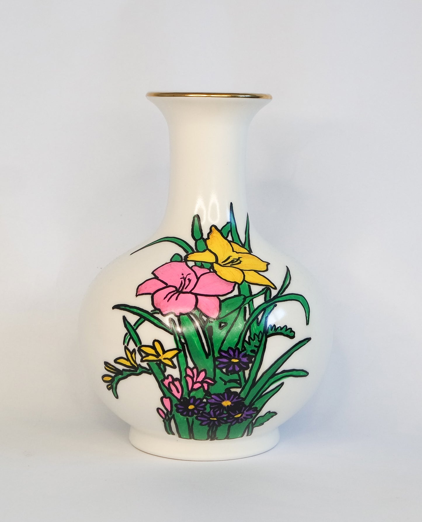 Pop Art style flower vase