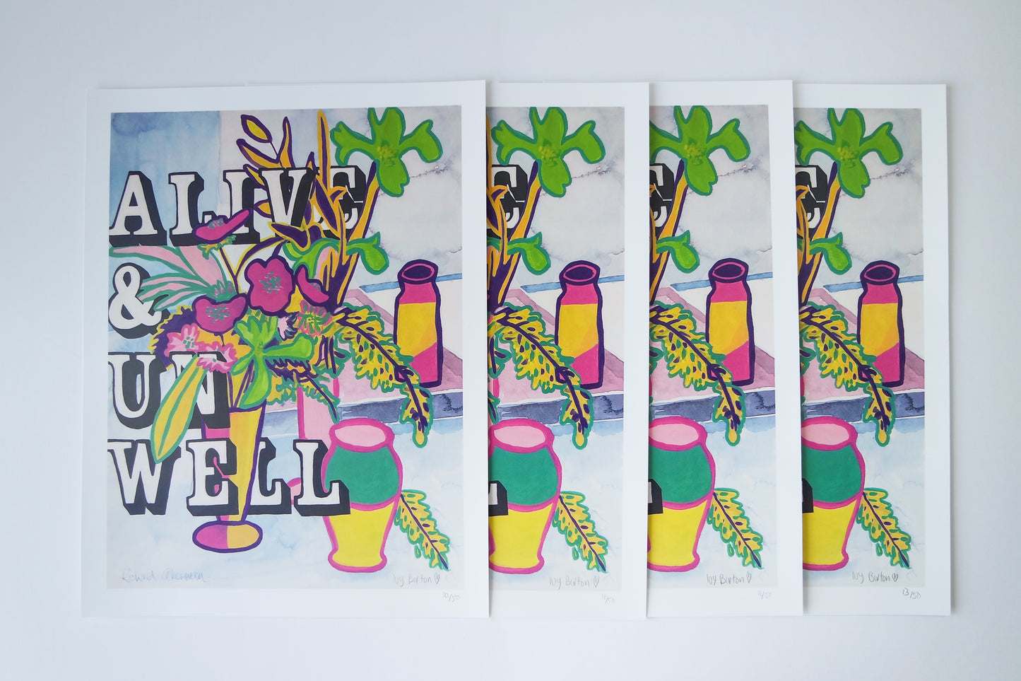 Alive and Unwell unframed art print (signed)