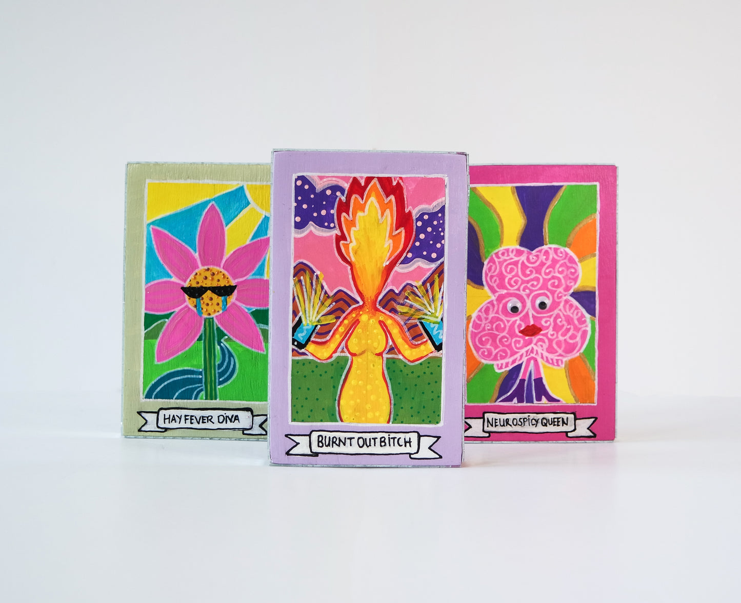 Tarot card style mini artworks