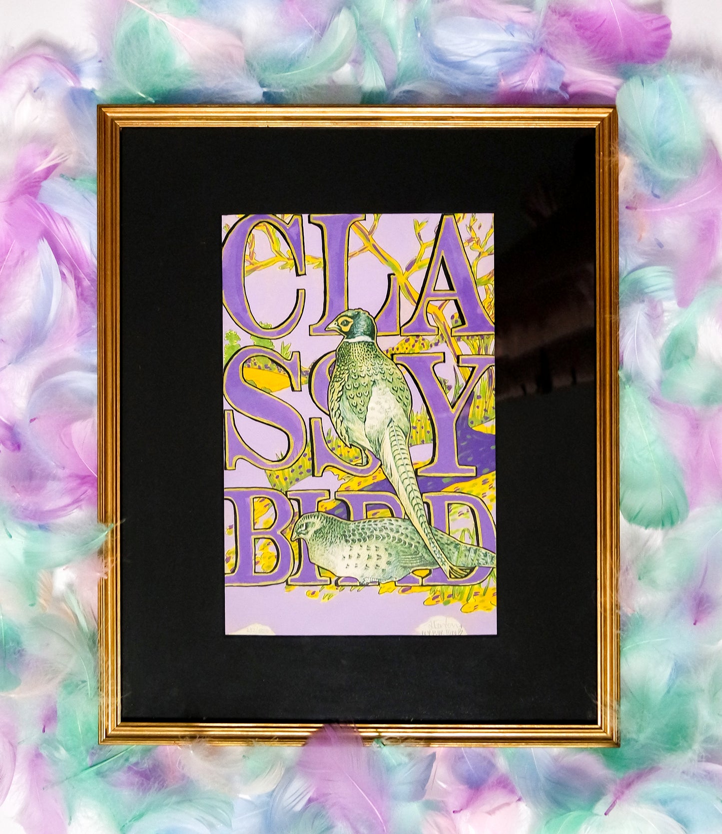 Classy Bird original art