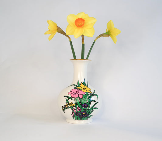 Pop Art style flower vase