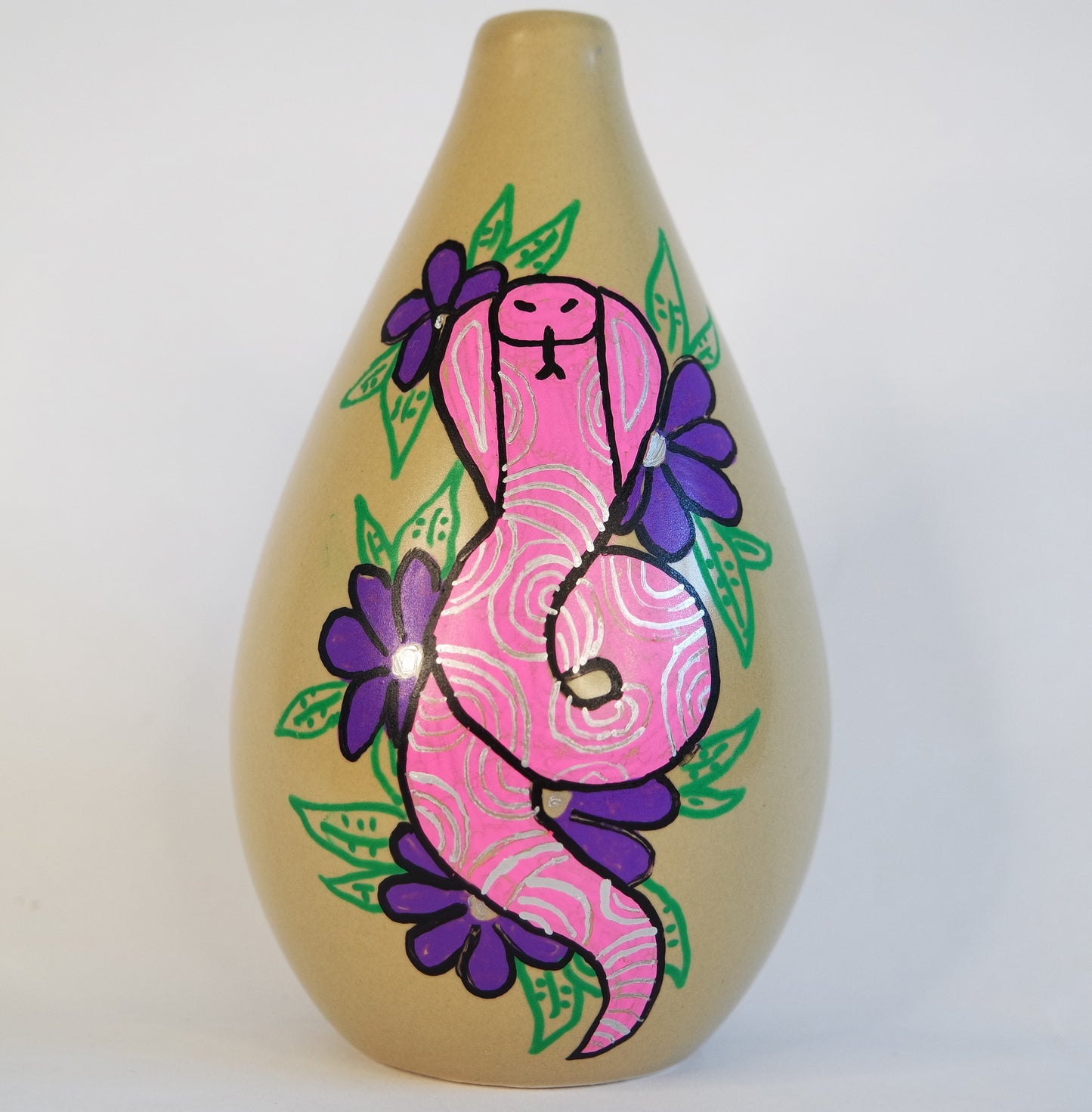 Tattooed bud vases