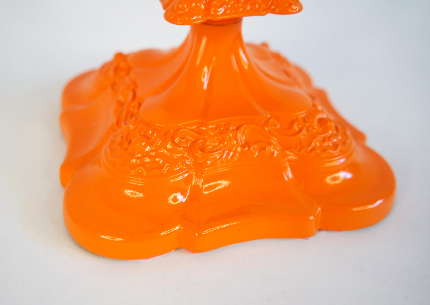 Neon candle stick holder