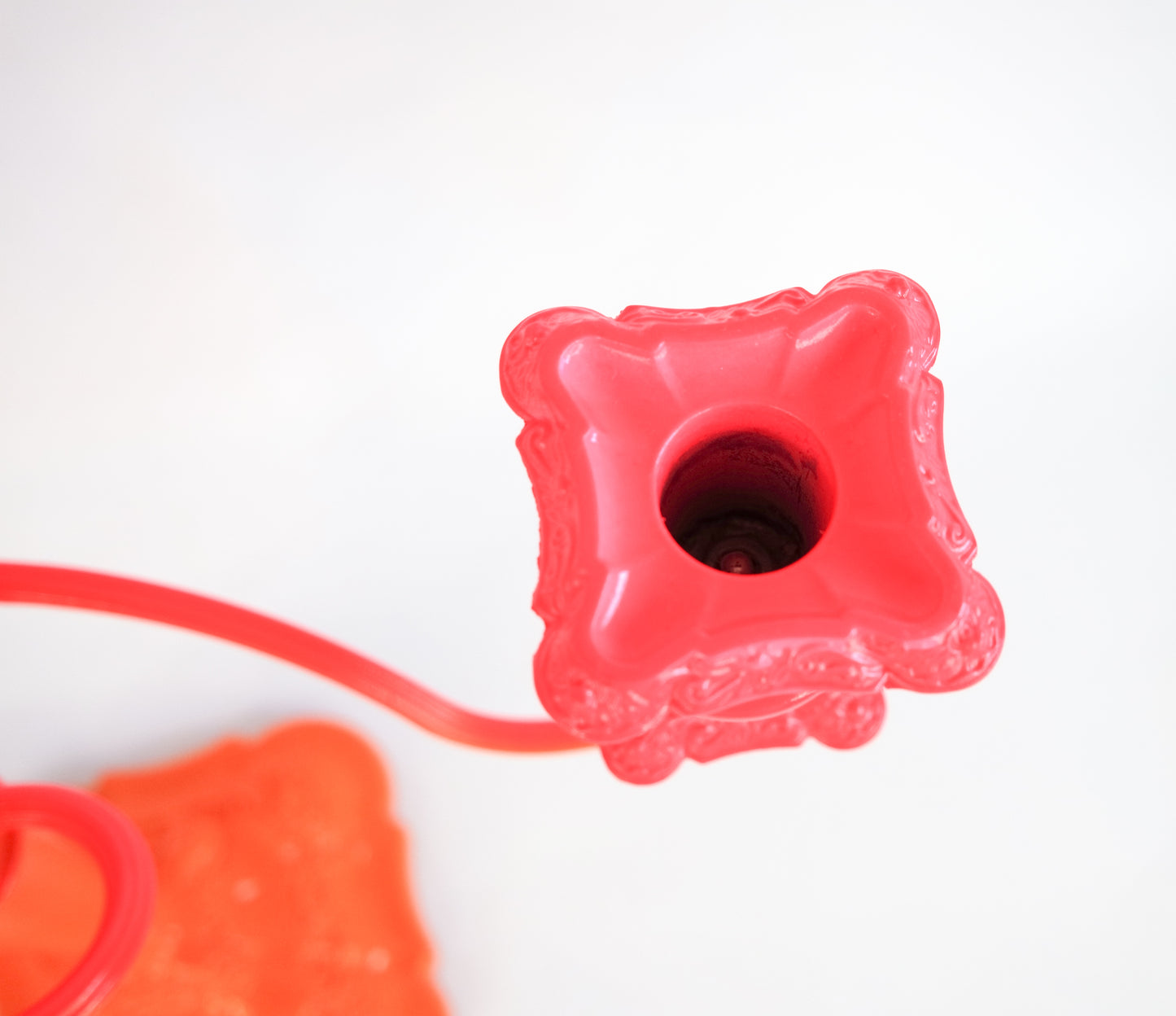 Neon candle stick holder
