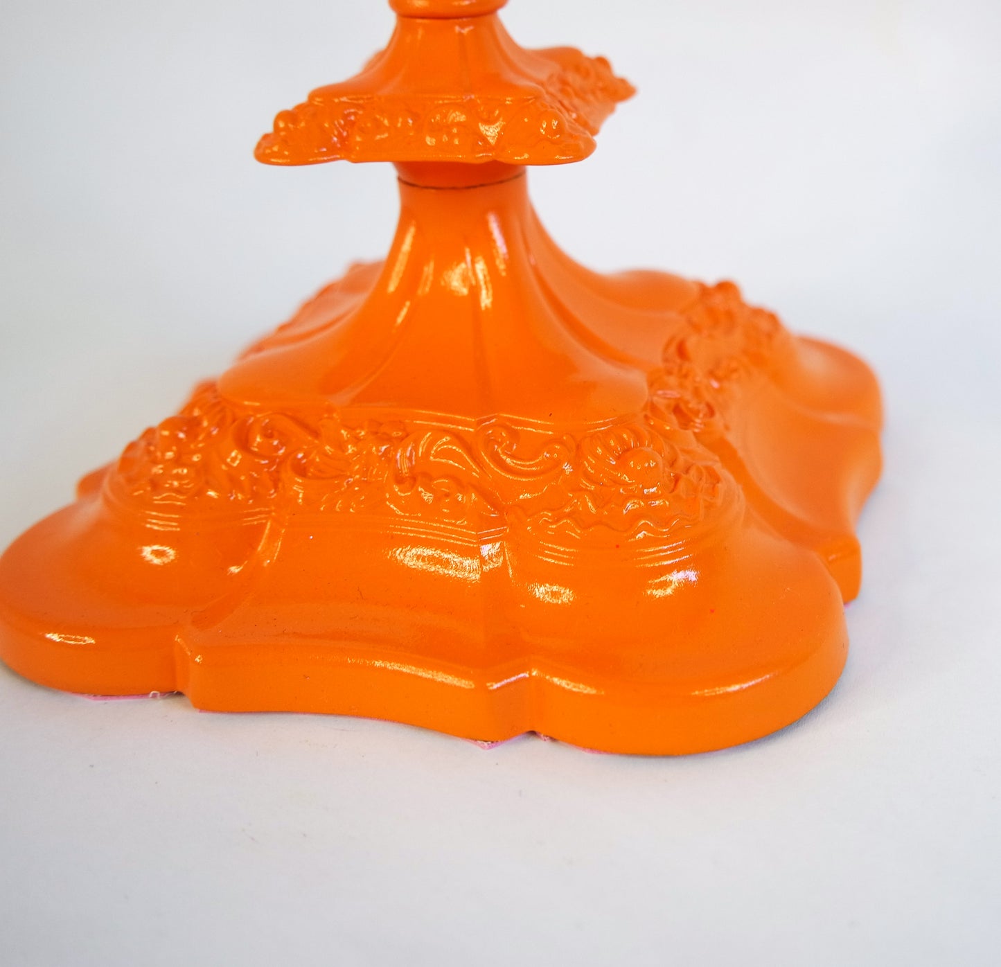 Neon candle stick holder