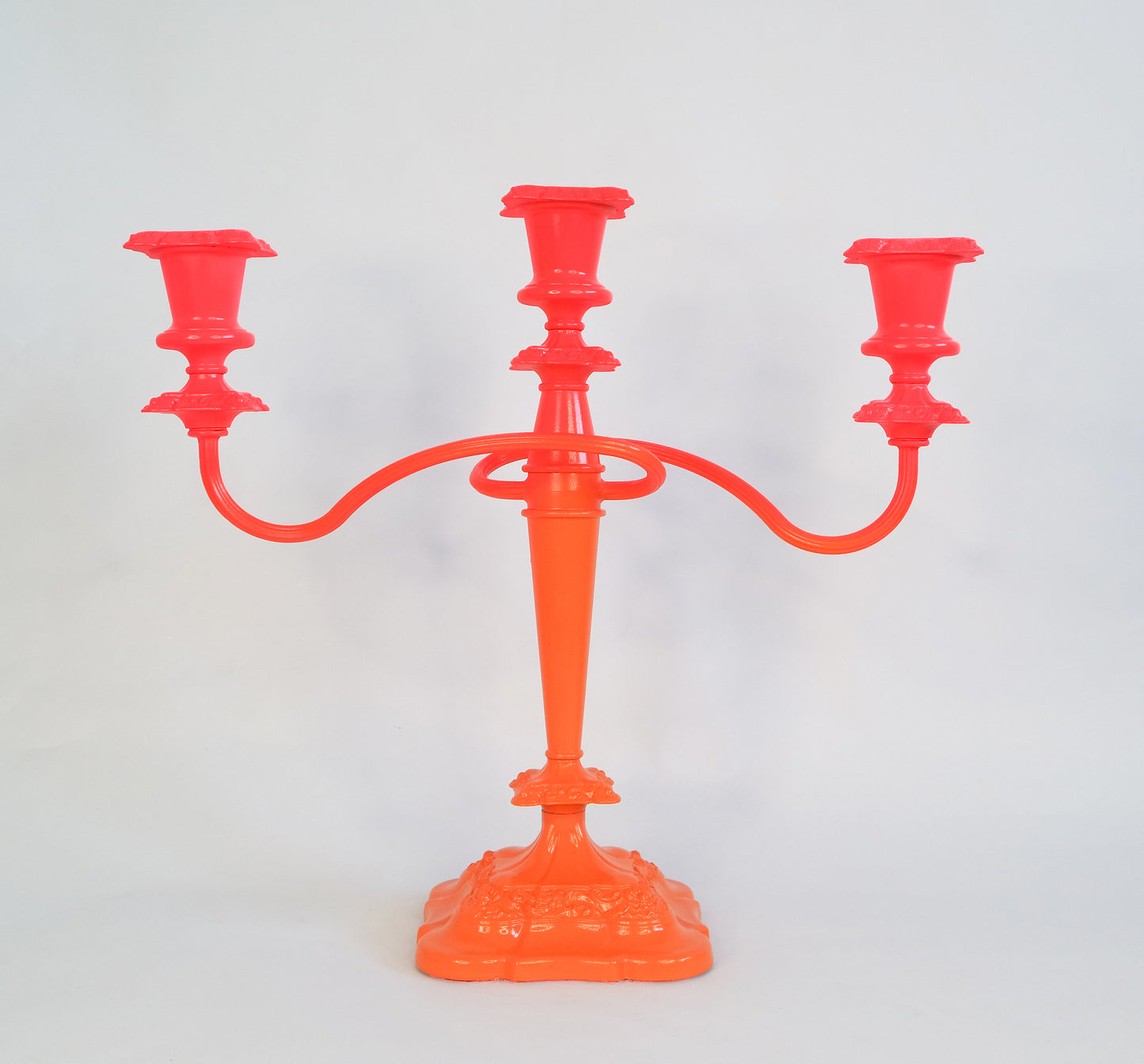 Neon candle stick holder