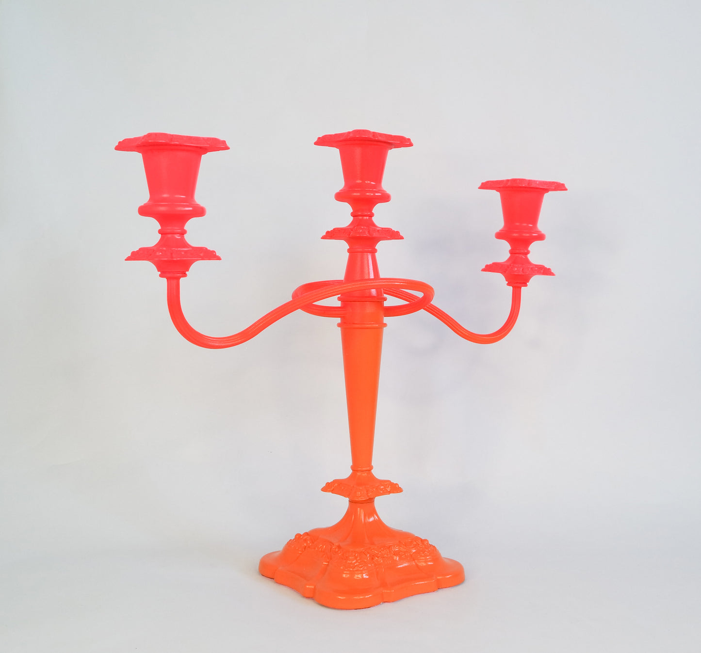 Neon candle stick holder