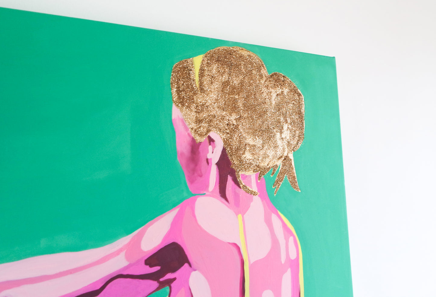 Girl on Canvas original art