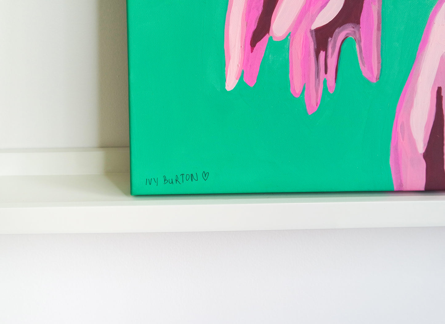 Girl on Canvas original art